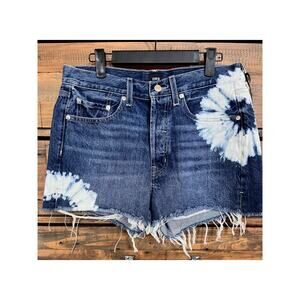 EDWIN Women's Cai Denim Shorts in Tie Dye Mirage color Sz 29 NWT